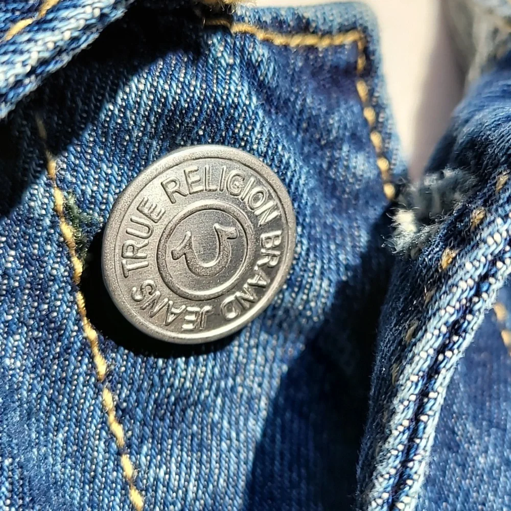 True Religion Jean Jacket Size XL Blue